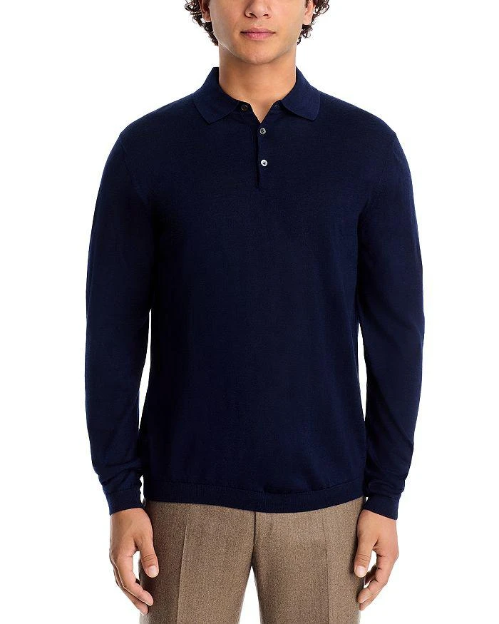 Jack Victor Redfern Merino Wool, Silk & Cashmere Polo Sweater 3