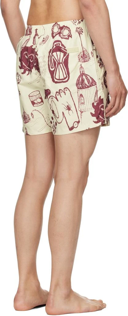 OAS Off-White
Burgundy Cantina Swim Shorts 3