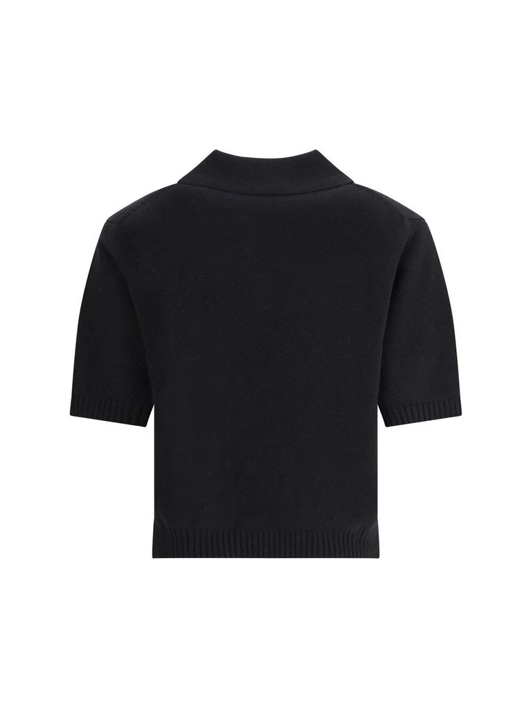 Givenchy Givenchy Paris 1952 Embroidered Knit Polo Top 2
