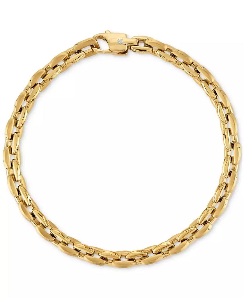 Esquire Men's Jewelry Rounded Box Link Chain Bracelet, Exclusively for Macy's 3