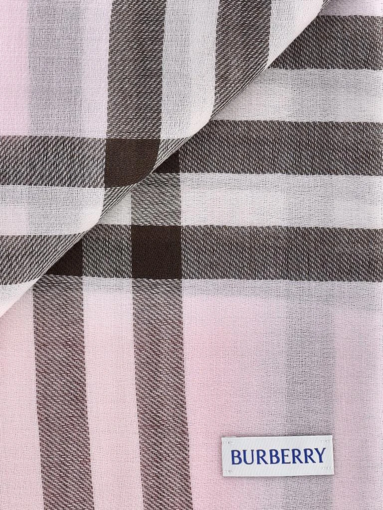Burberry Classic Check Pattern Scarf In Light Pink 2