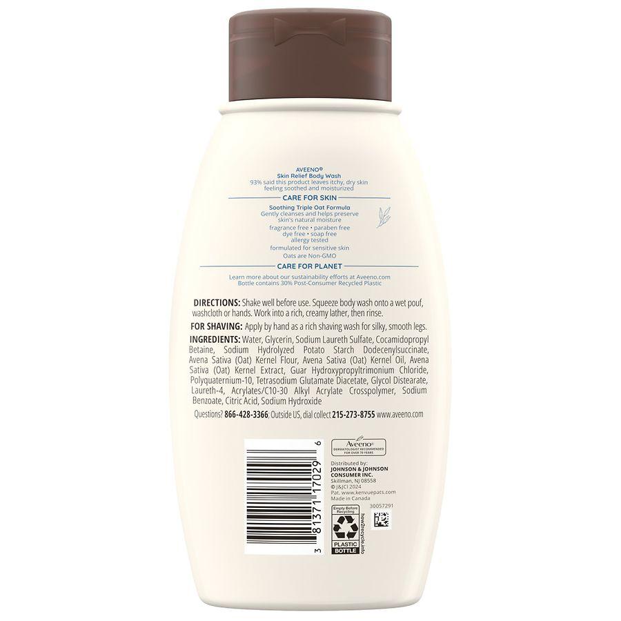 Aveeno Skin Relief Body Wash, Sensitive Skin Fragrance-Free