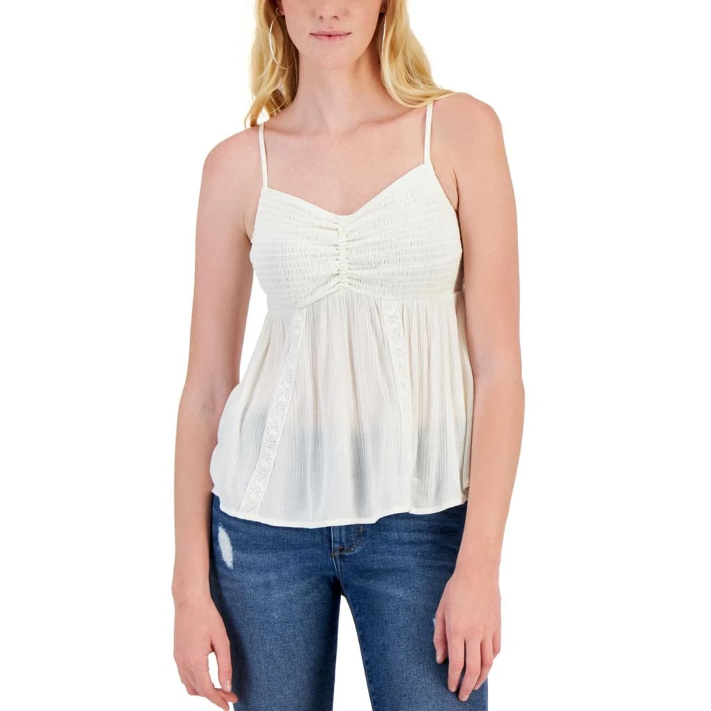 Hippie Rose Juniors Womens Smocked Rayon Tank Top 3