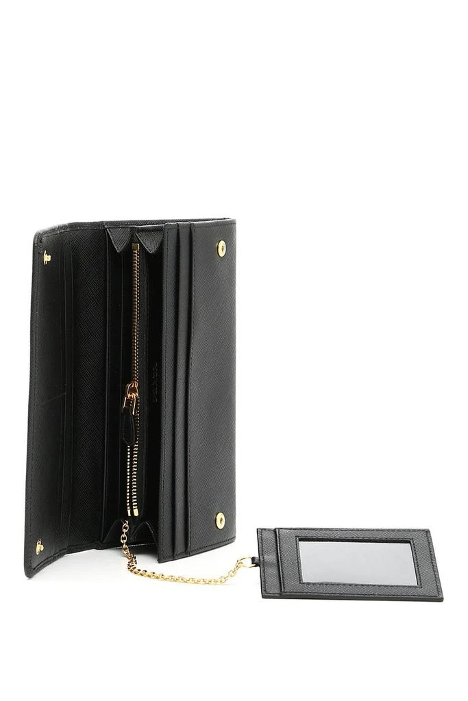Prada Prada Logo Fold Continental Wallet 4