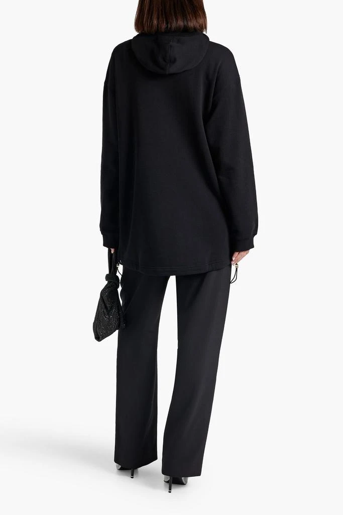 Dion Lee Oversized layered French cotton-terry hoodie 3