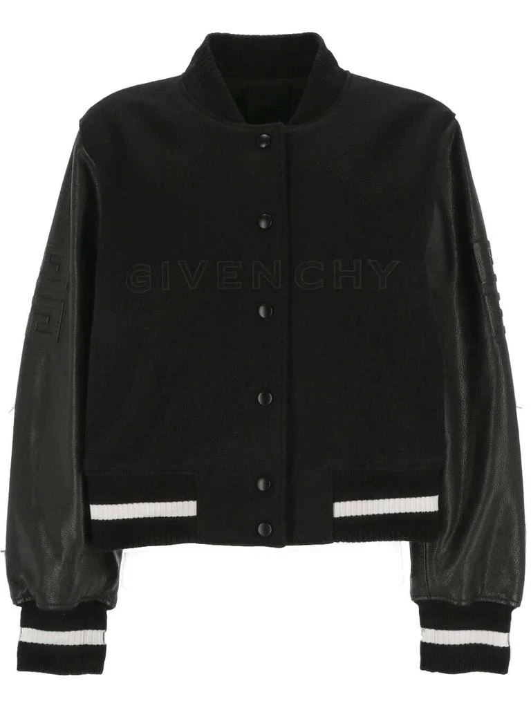 Givenchy Givenchy Cropped Varsity Jacket from Cettire