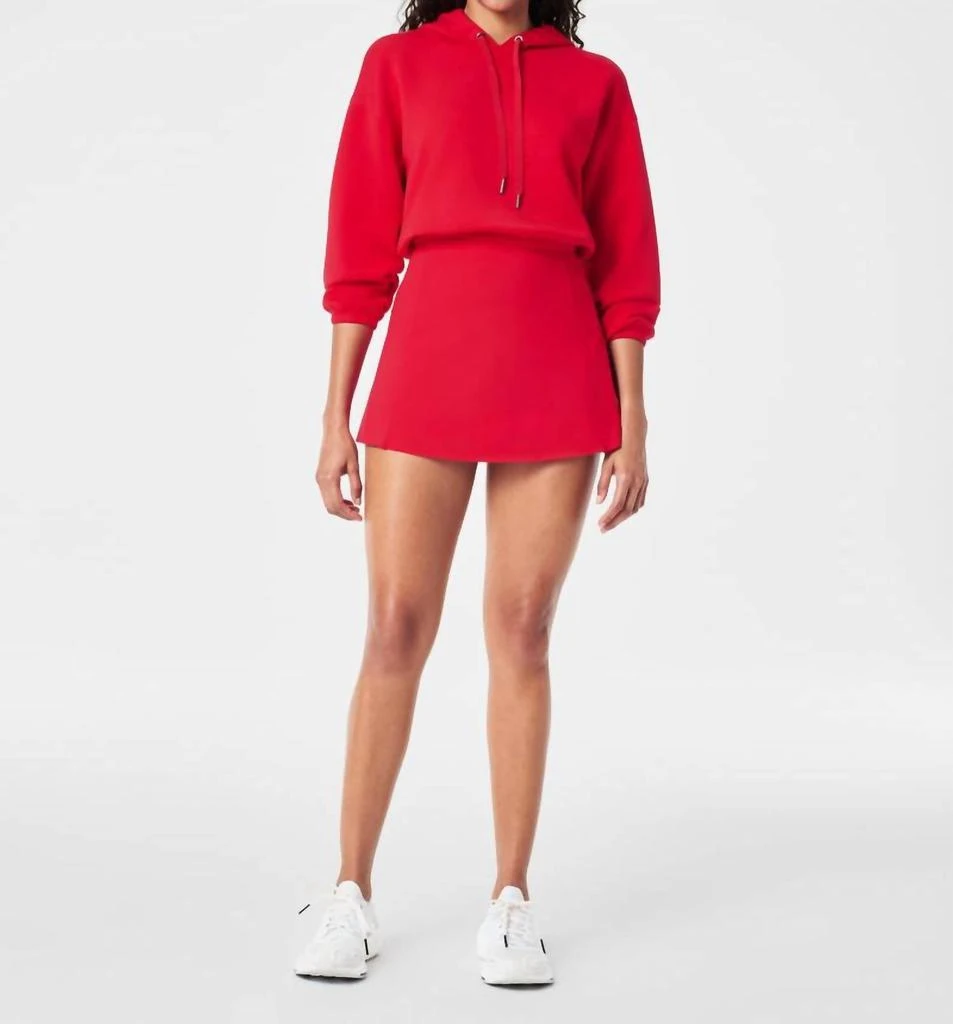 SPANX Get Moving Core Luxe Skort In Red 3