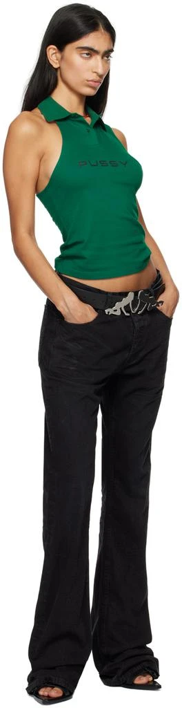 Mowalola Green Thong Polo Tank Top 4