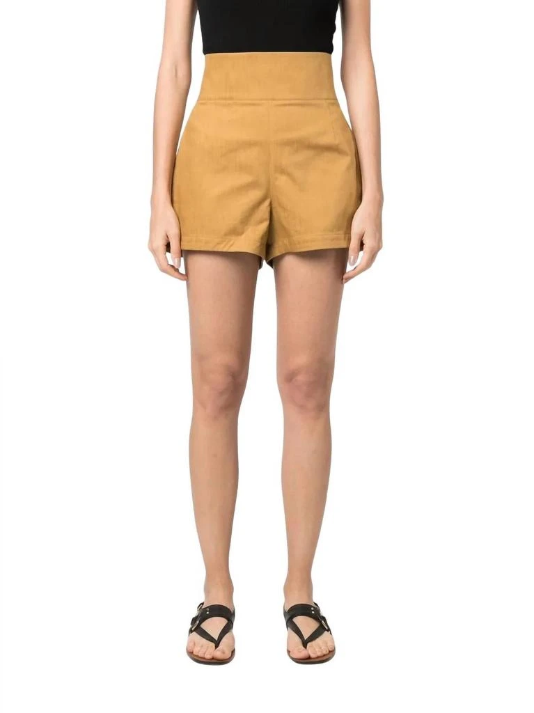 Salvatore Ferragamo Women
s High-Waisted Tailored Shorts In Brown 1