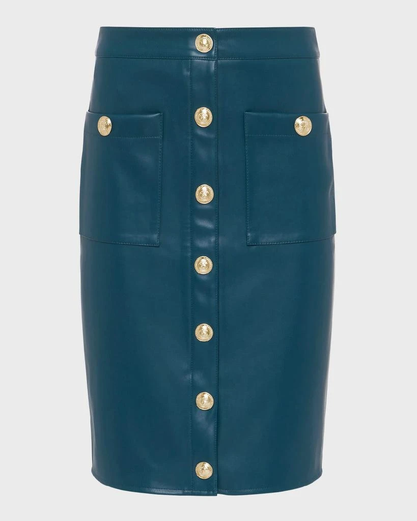 L'Agence Amira Faux Leather Pencil Skirt 1