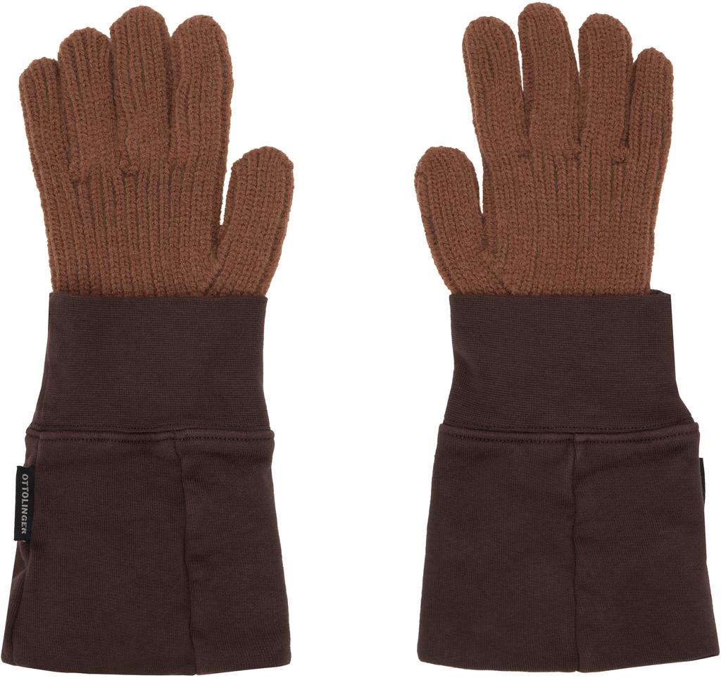 Ottolinger Brown Deconstructed Sleeve Glove