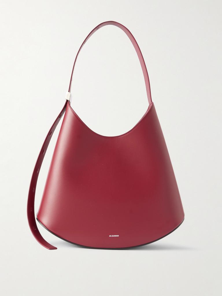 【JIL SANDER】SMALL LOGO EMBOOSSED SHOULDER BAG JIL SANDER Small leather shoulder bag | NET-A-PORTER