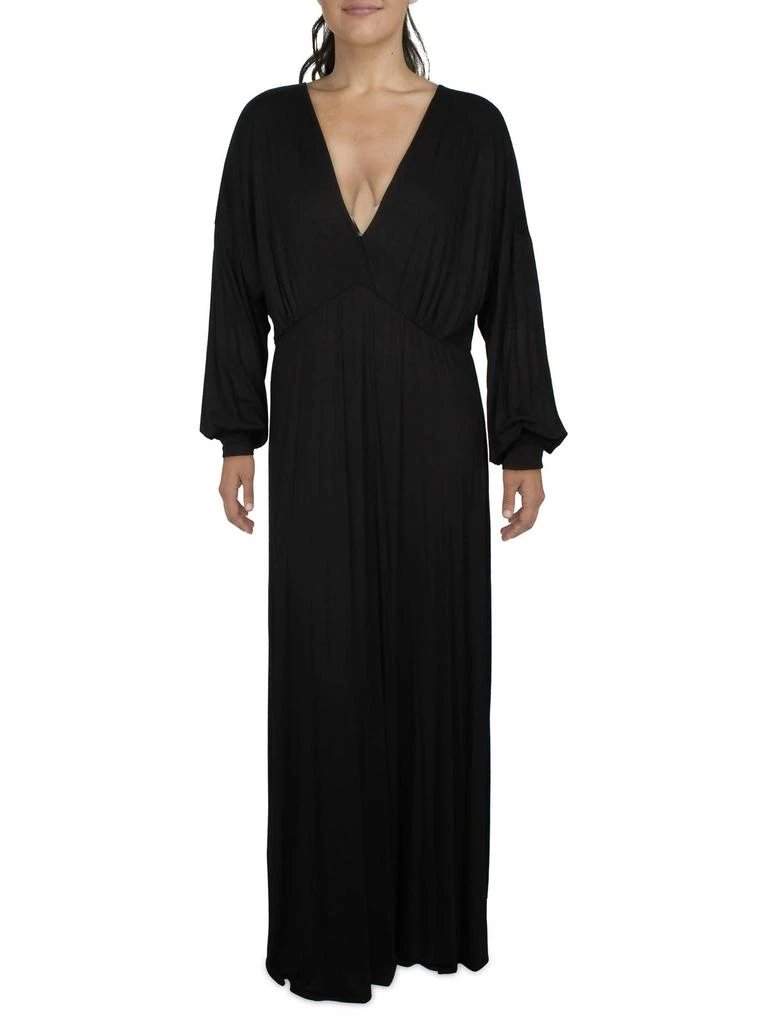 Plus Womens Surplice Knit Maxi Dress  On Sale Now with Up to 69% Off |  Discover Exclusive Deals & Savings at BeyondStyle  Authentic 24seven  Comfort Apparel women|clothing|dresses with Limited-Time Discounts,