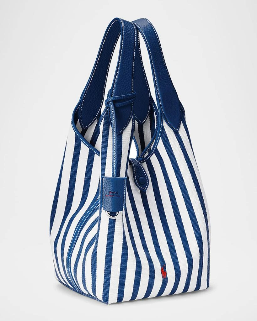 Ralph Lauren Polo Play Striped Canvas Tote Bag 5