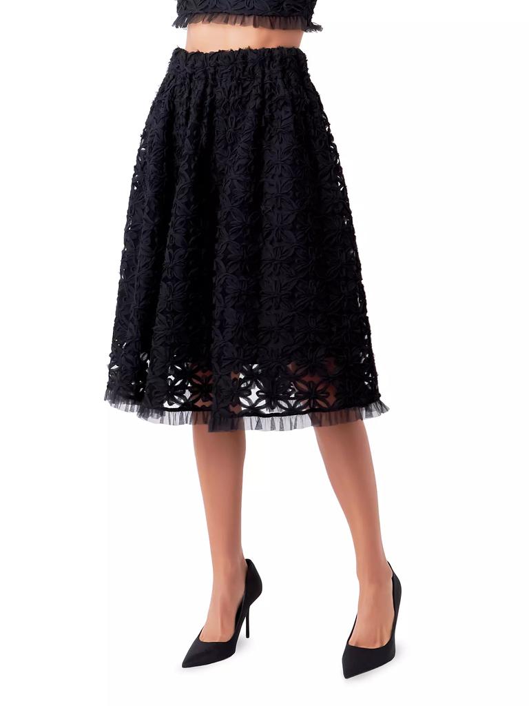 Endless Rose Floral Lace Midi Skirt