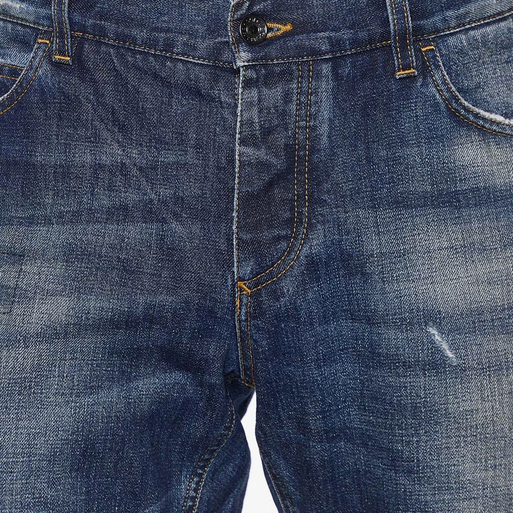 Dolce & Gabbana Dolce & Gabbana Blue Distressed 14 Gold Jeans Waist 37" 3