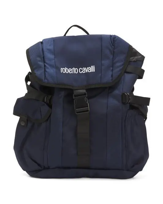 Roberto Cavalli Casual Sport Utility Logo Backpack