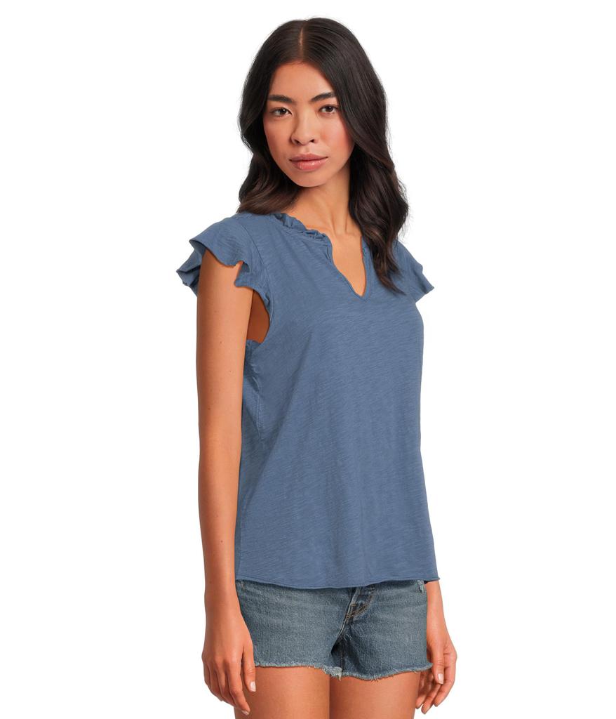 Mod-o-doc Sleeveless Ruffle Top