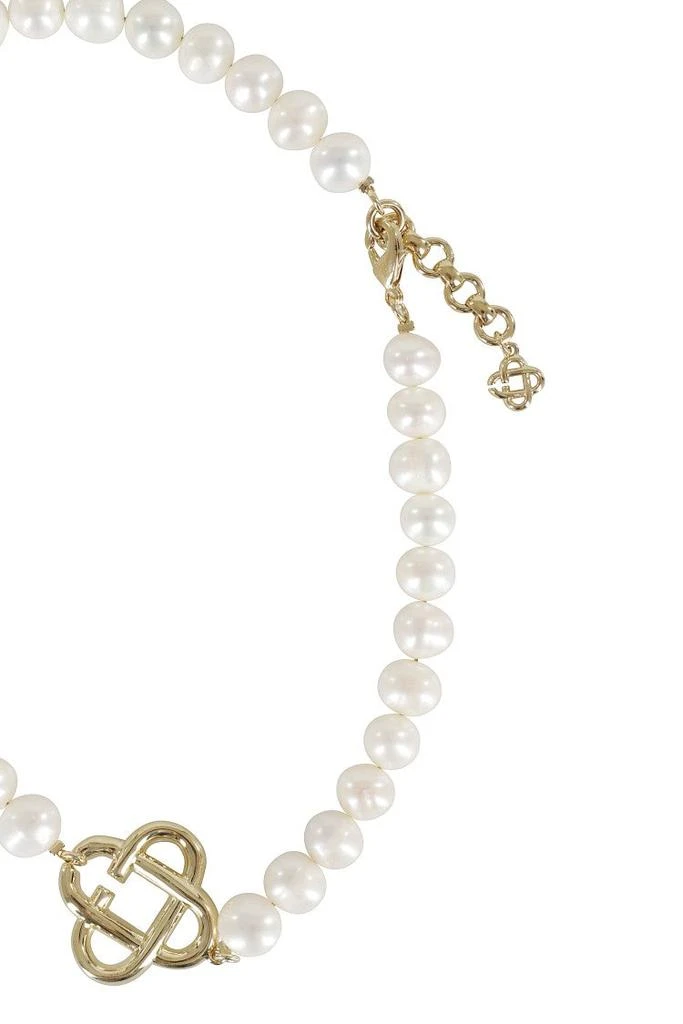 Casablanca Medium Pearl Logo Necklace 2