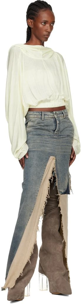 Rick Owens Off-White Concordians Cropped Tunic Hoodie 4