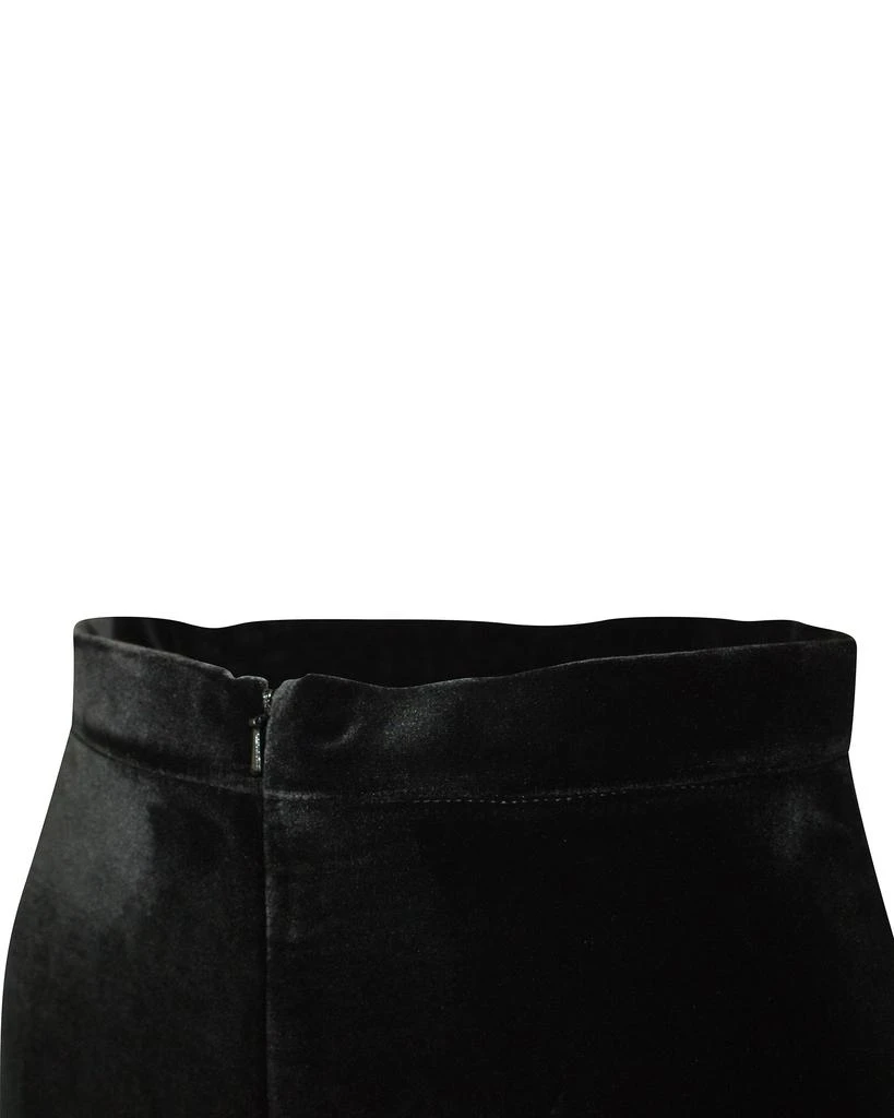 Temperley London Velvet Wide Leg Trousers in Black Polyester 6