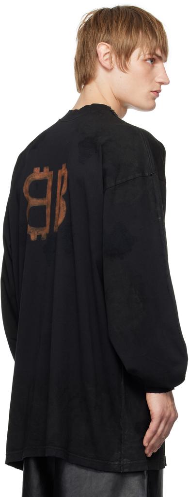 BALENCIAGA PARIS ロンT Balenciaga Paris Moon Double Front Long Sleeve Oversized T
