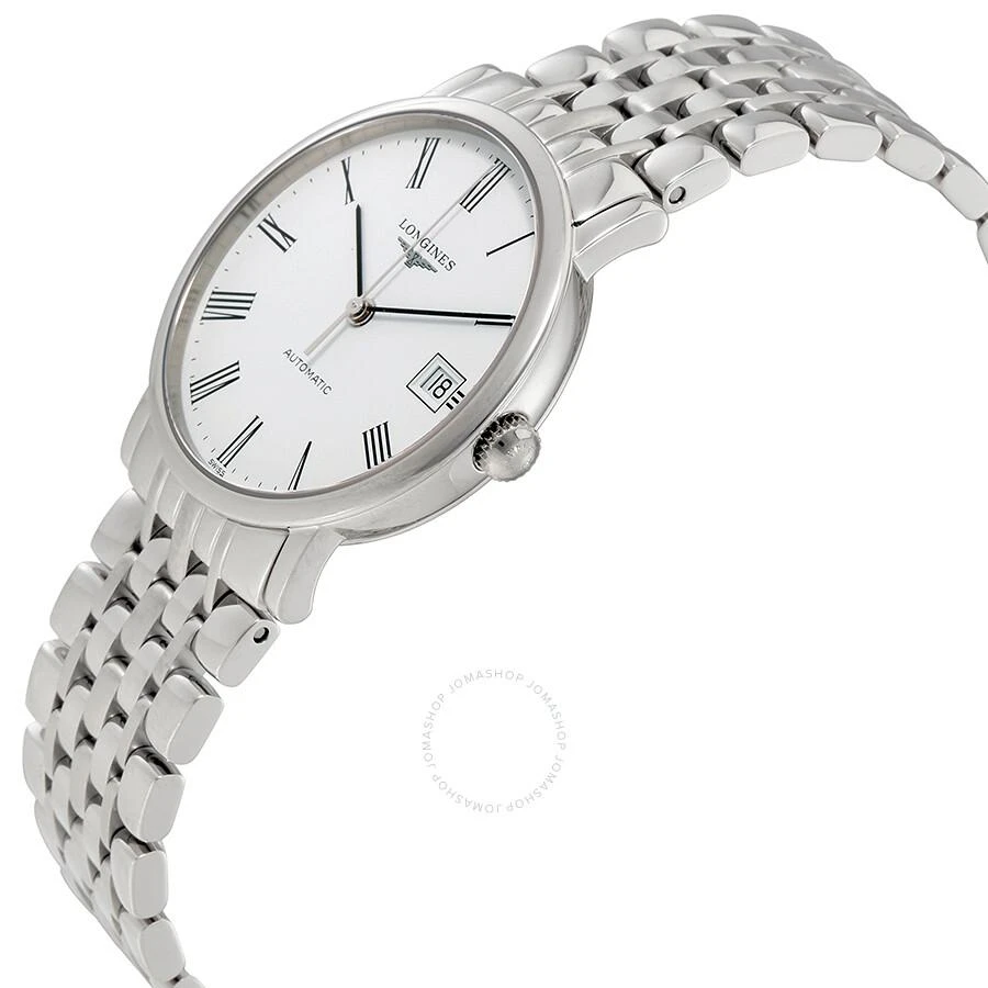 Longines Elegant Automatic White Dial Ladies Steel Watch L4.809.4.11.6 2