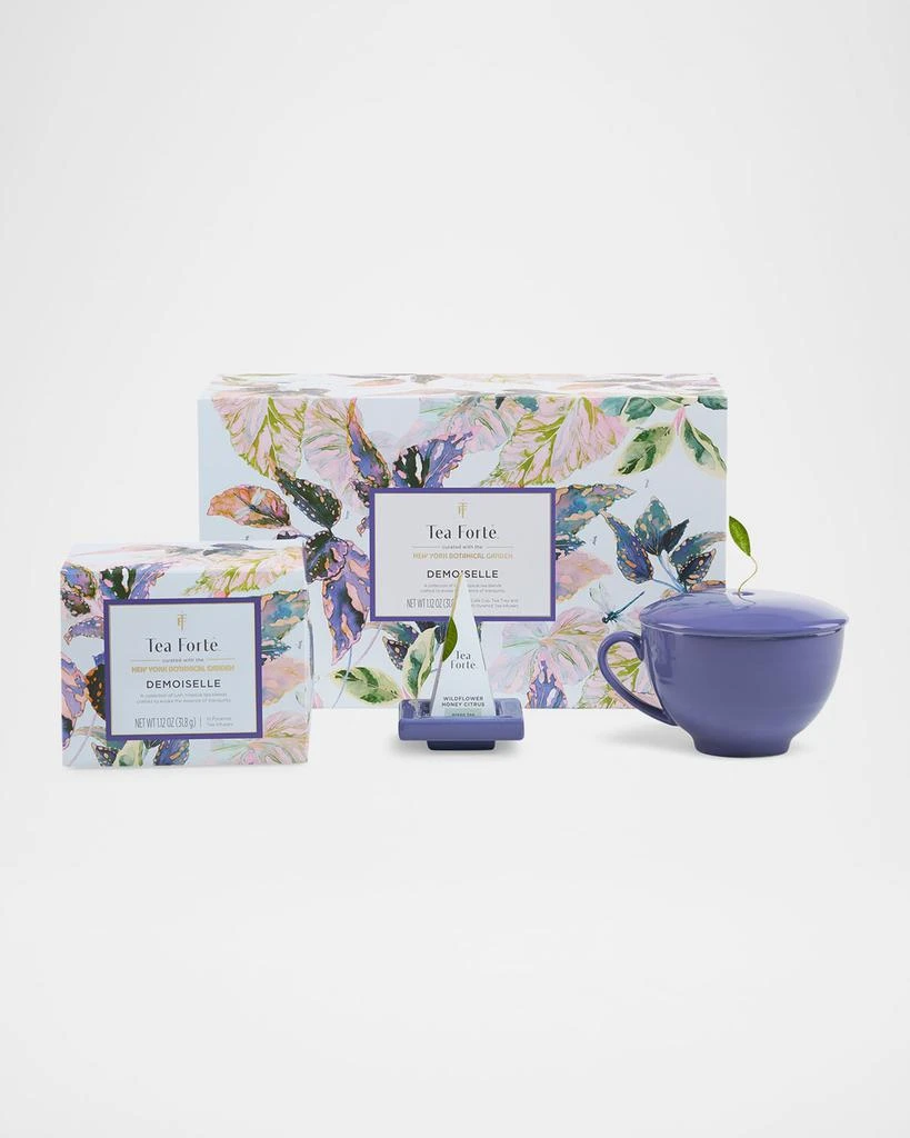 Tea Forte x The New York Botanical Garden Demoiselle 3-Piece Gift Set 1
