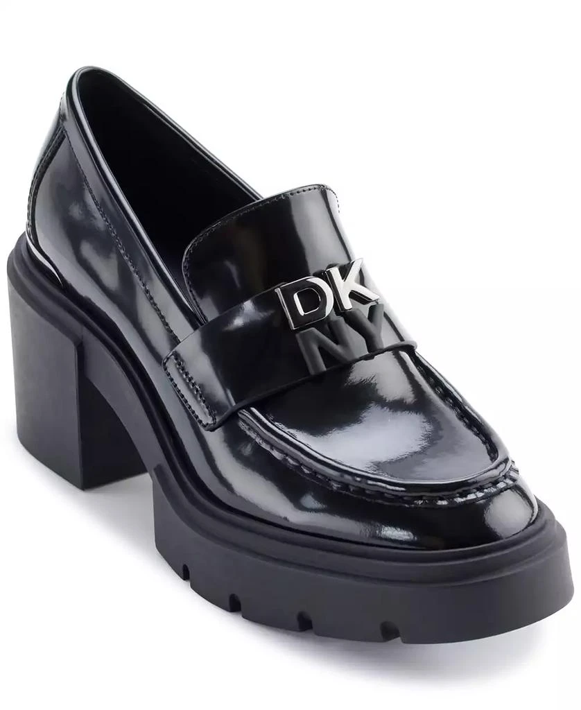 DKNY Women's Texas Heeled Platform Loafers 1