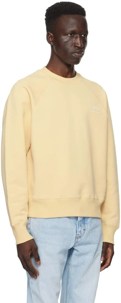 AMI Paris Yellow Printed Sweatshirt 2