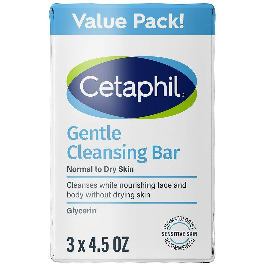 Cetaphil Gentle Cleansing Bars Value Pack, Normal to Dry Skin