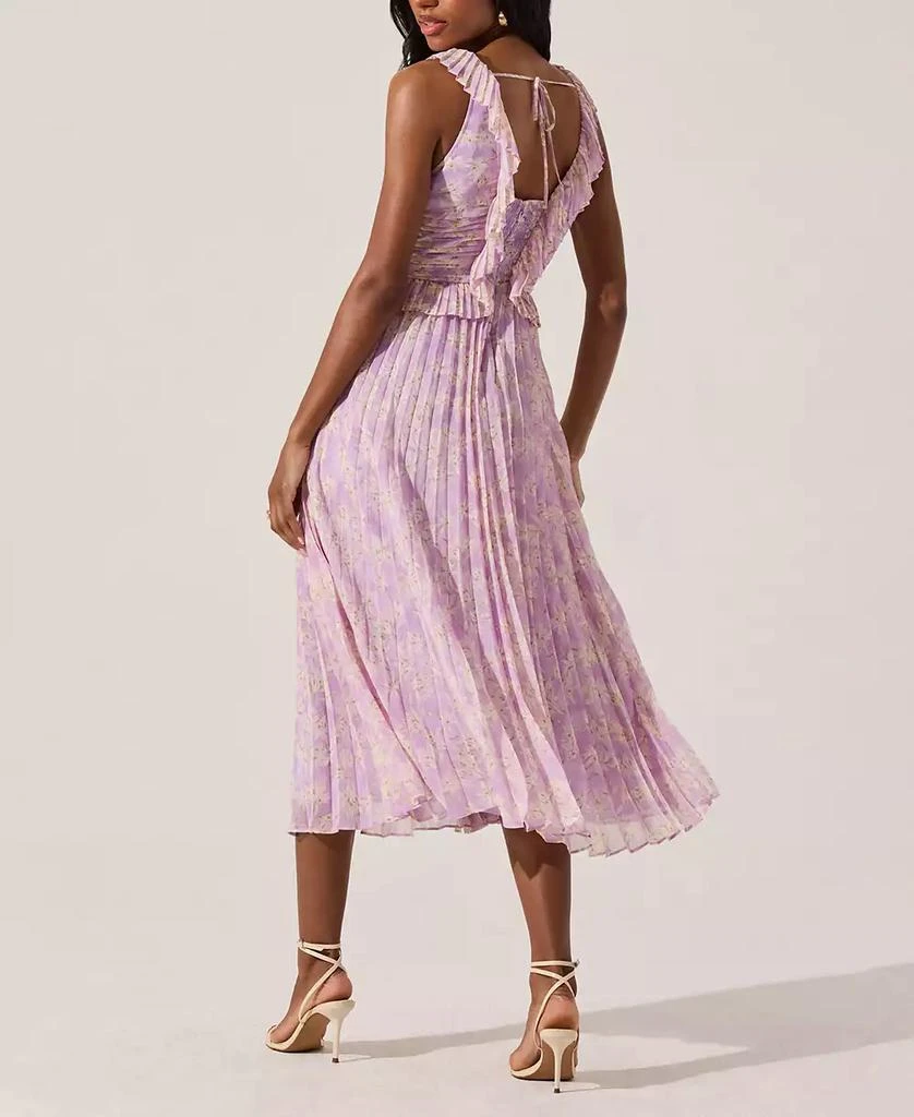 ASTR Women's Pleated Ruffle Dress 5
