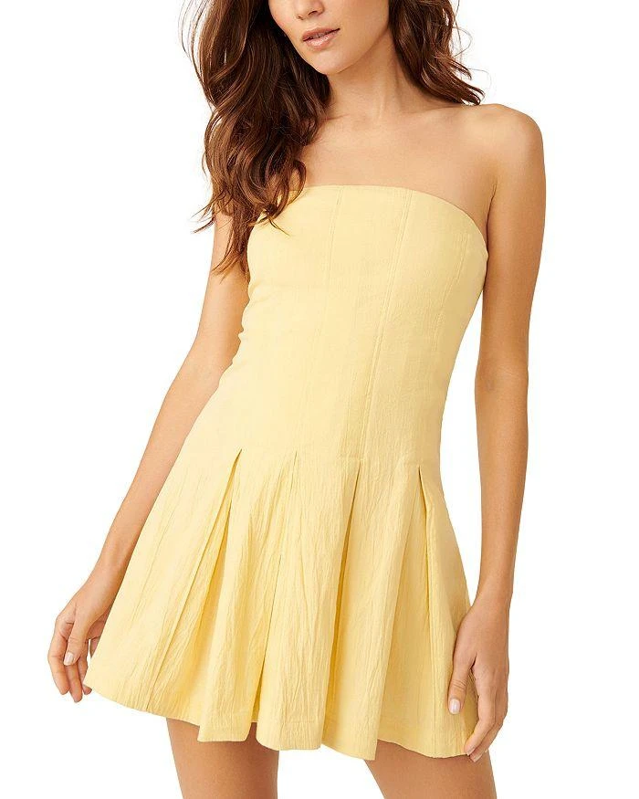 Free People Free People Made Me Smile Strapless Mini Dress 1