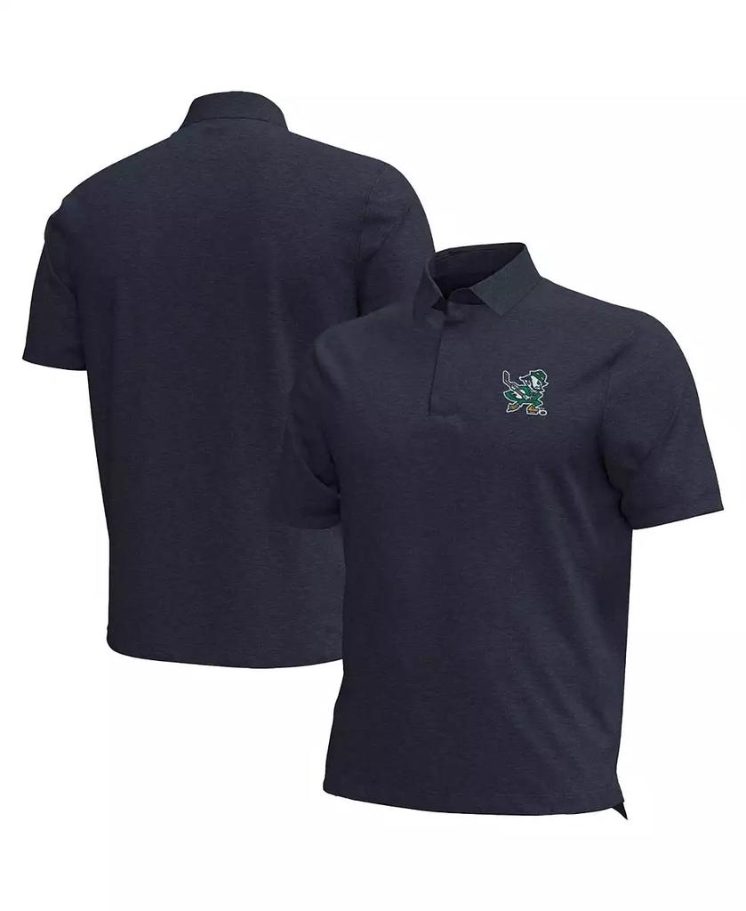 Under Armour Men's Navy Notre Dame Fighting Irish Hockey Leprechaun Drive Aura Polo Shirt