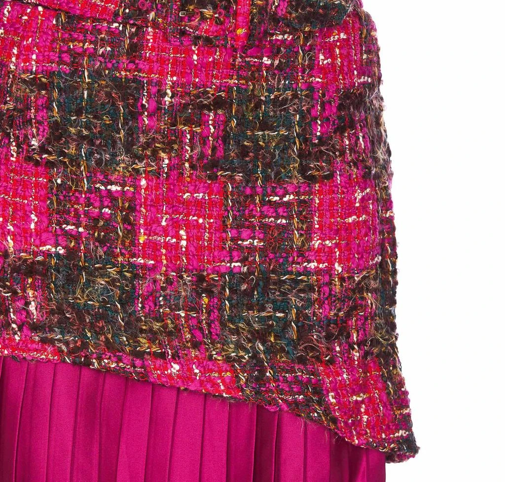 ANDERSSON BELL Andersson Bell Boucle Checked Pleated Skirt 3