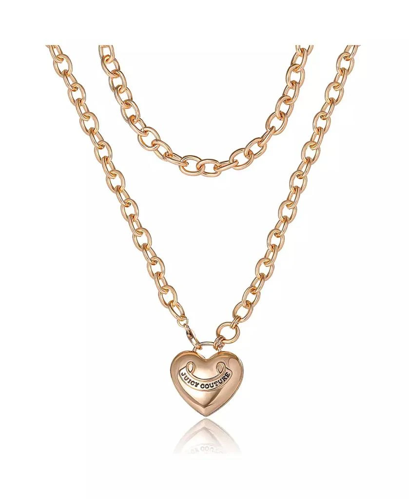 Juicy Couture Gold-Tone Long Heart Pendant Necklace 4
