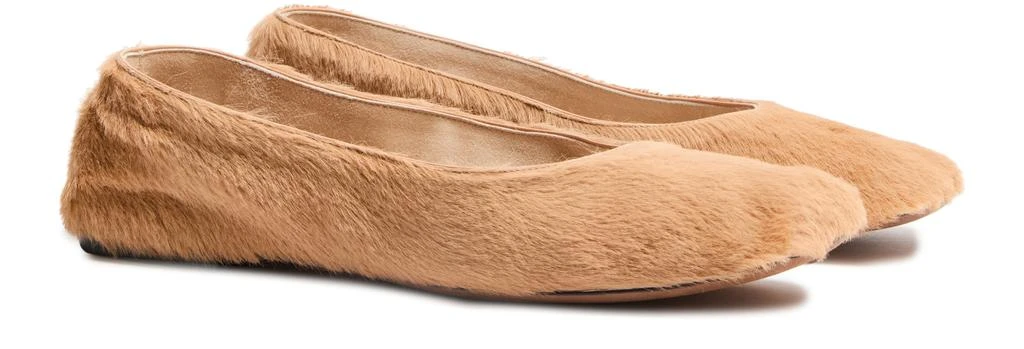 The Row Square ballet flat in pony 3