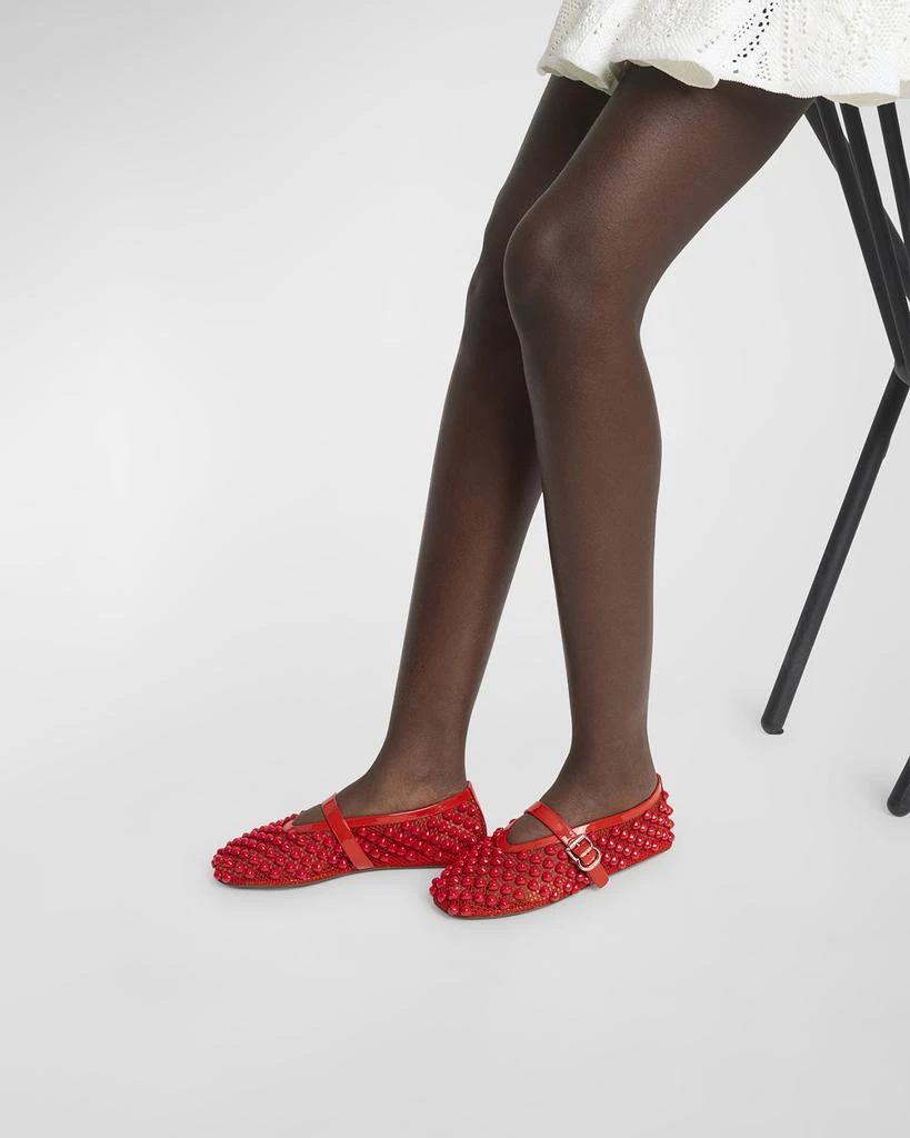 Alaia Beaded Net Mary Jane Ballerina Flats 2