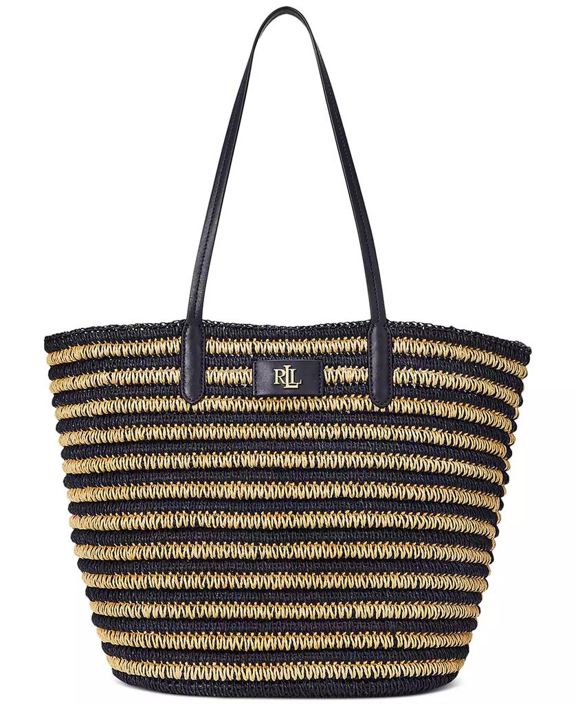 Ralph Lauren Straw Brie Tote Bag