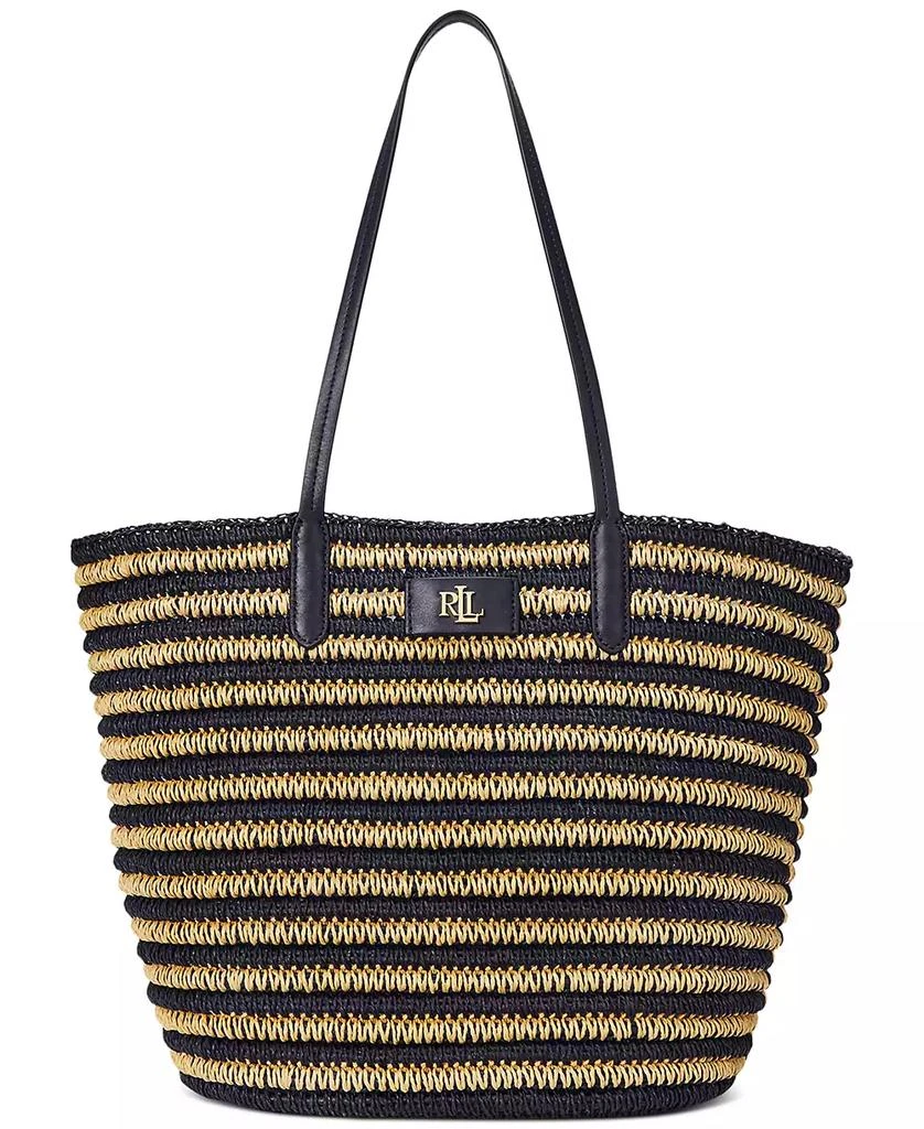 Ralph Lauren Straw Brie Tote Bag 1