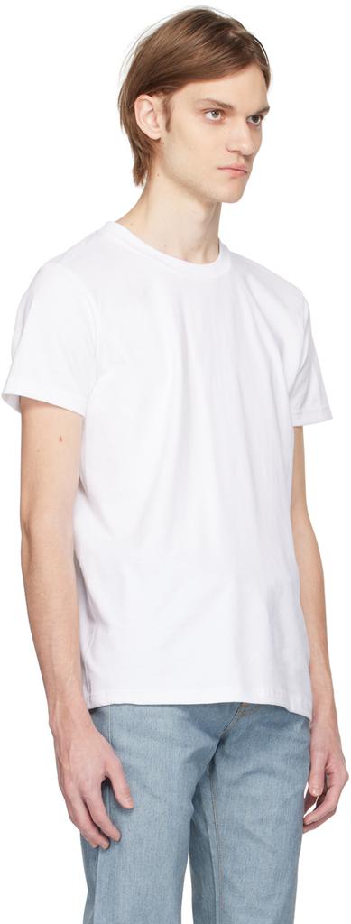 Naked & Famous Denim White Circular T-Shirt