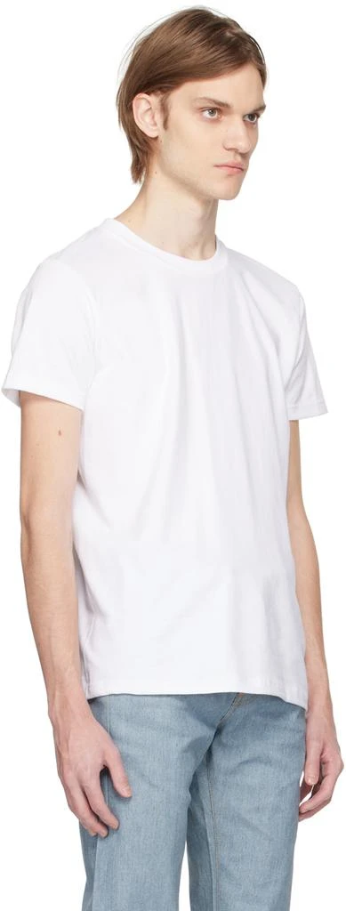 Naked & Famous Denim White Circular T-Shirt 2