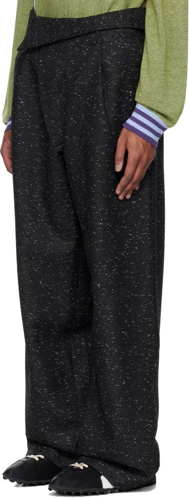 Kiko Kostadinov Black Navin Wide Trousers 4