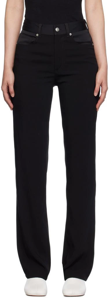 MM6 Black Five-Pocket Jeans 1