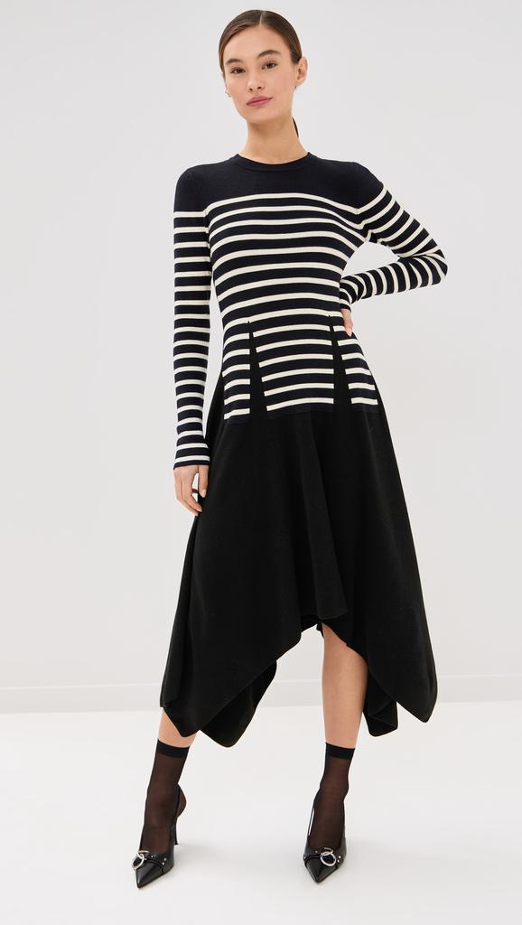 Monse Trompe L'oeil Dart Knitted Dress