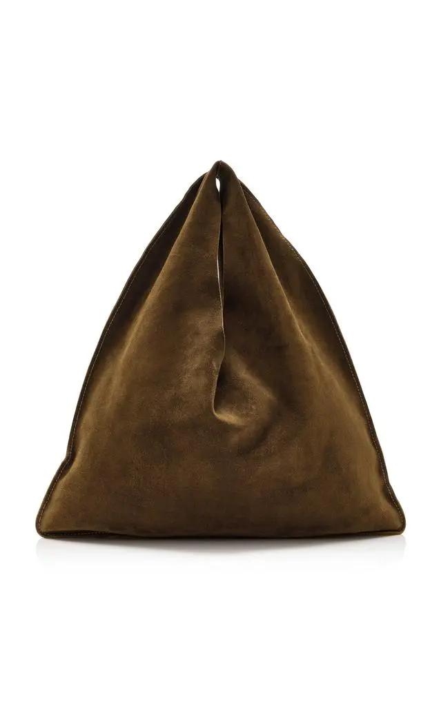 The Row The Row Small Bindle Suede Bag - Moda Operandi