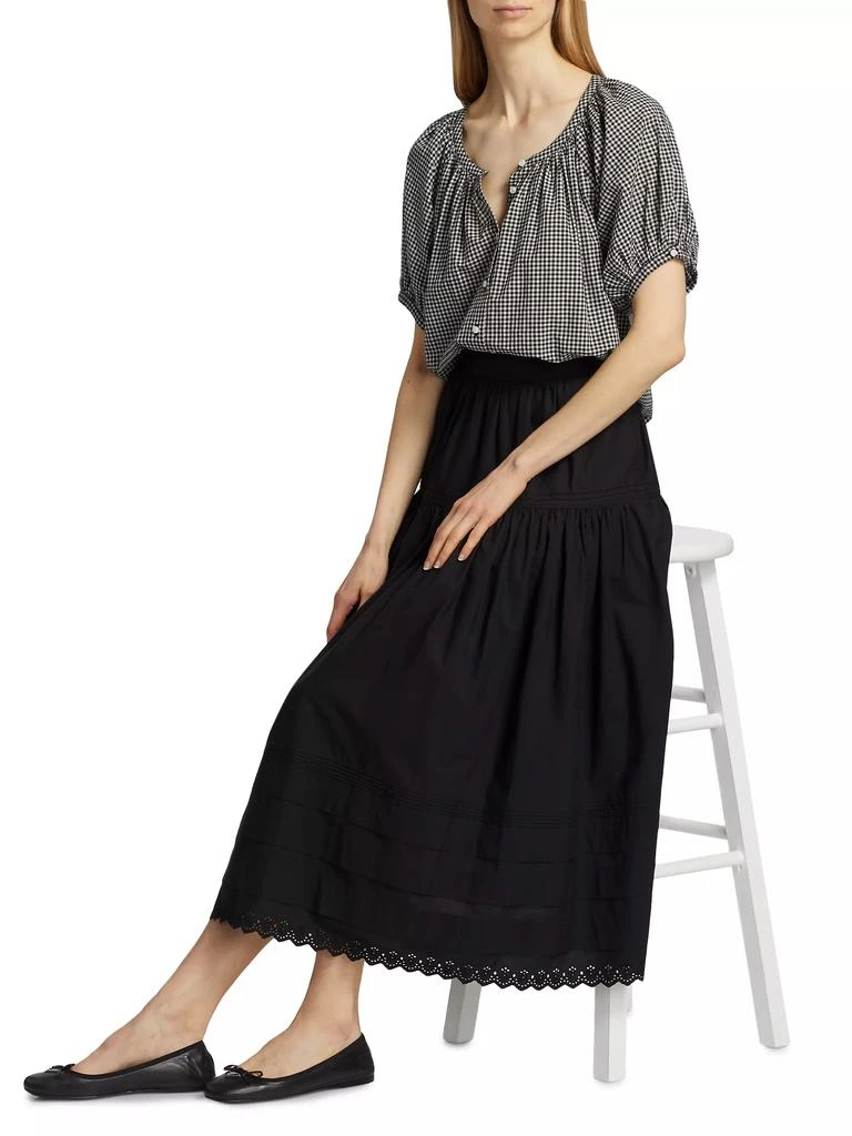 DÔEN June Gingham Cotton Top 2