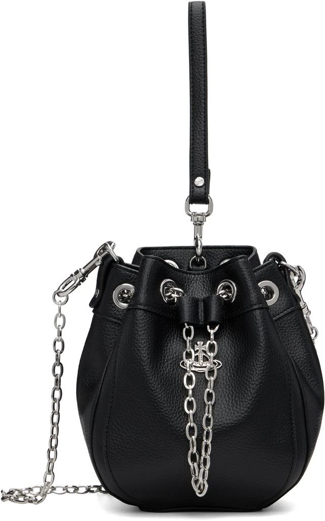 Vivienne Westwood Black Chrissy Small Bucket Bag