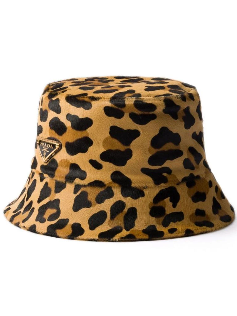 Shop Prada Bucket Hat Leopard Pattern on Sale at BeyondStyle – Get