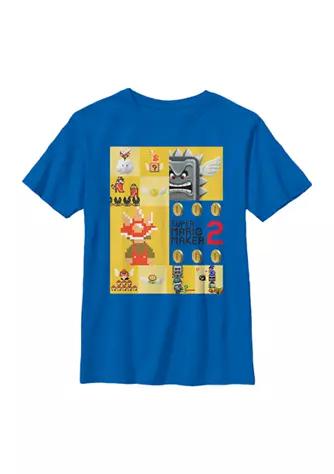 Nintendo Boys 4 7 Building Blocks Graphic T Shirt